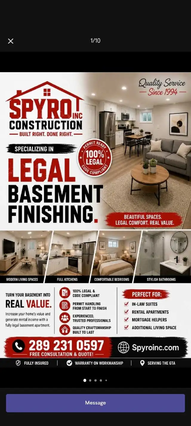SPYRO INC CONSTRUCTION IS A SCAMMER in Renovations, General Contracting & Handyman in Markham / York Region - Image 6