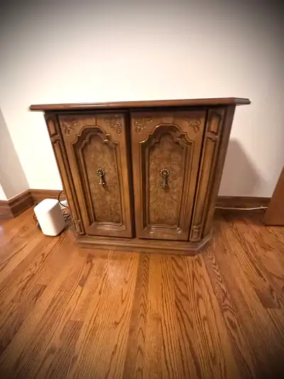 Antique wood cabinet, View more