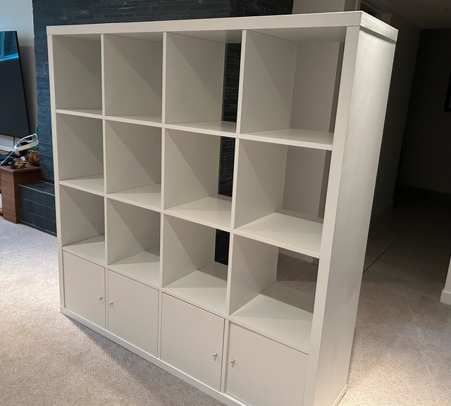 IKEA Kallax 4x4 white in Bookcases & Shelving Units in Calgary