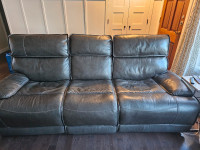 Genuine Leather Electric Reclining Couch