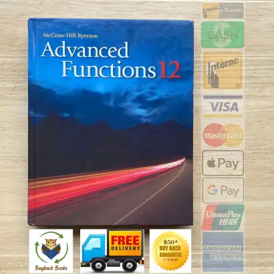 *$59 McGraw ADVANCED FUNCTIONS 12, Textbook, Inner GTA Delivery, View more