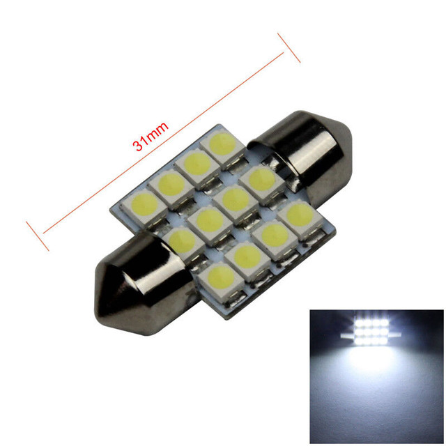 11PCS White LED Lights Interior Package T10 & 31mm Map Dome Car in Other Parts & Accessories in Portage la Prairie - Image 2