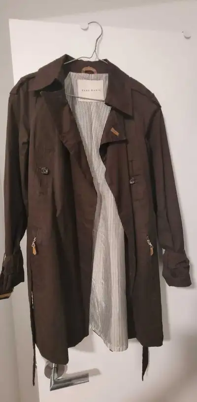 women trench coat , brown, Zara
