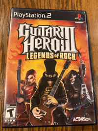 PS2 Guitar Hero III Legends of Rock