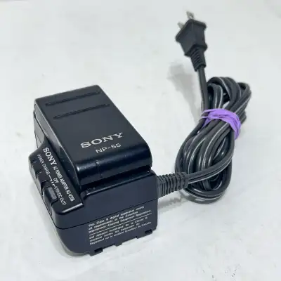 Sony battery charger ac-v25b with np-55 battery , View more