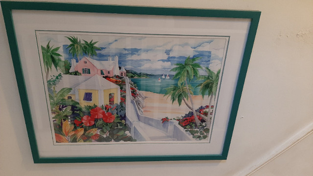 Paul Brent  Professionally Framed Print - Island Cliffs in Arts & Collectibles in City of Toronto - Image 3
