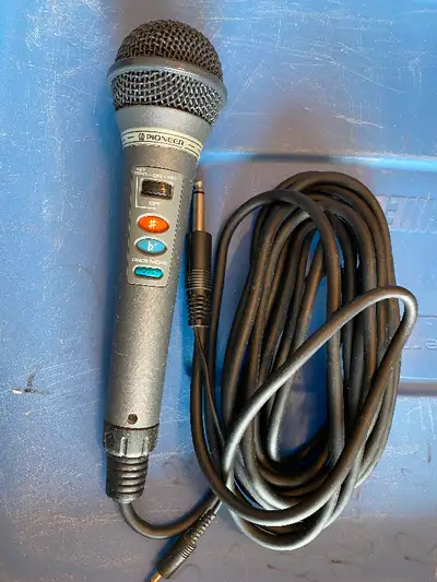 TWO MICROPHONES: ONE PIONEER: ONE REALISTIC., View more