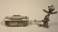 Vintage Rare Pewter Desire St. Cable Car # 301 New Orleans