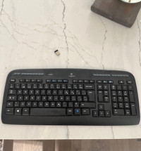 French Logitech wireless keyboard