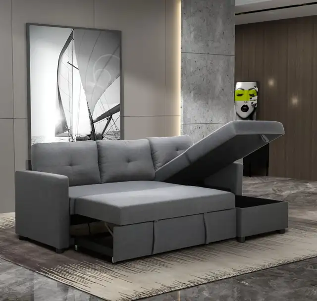 Stylish Double Sofa Bed – Same Day Delivery Available! in Couches & Futons in Vancouver - Image 4