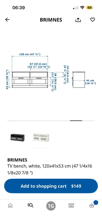 IKEA TV stand for sale!, View more