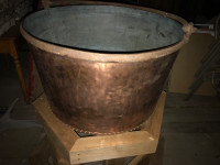 Antique Copper Cauldron 
