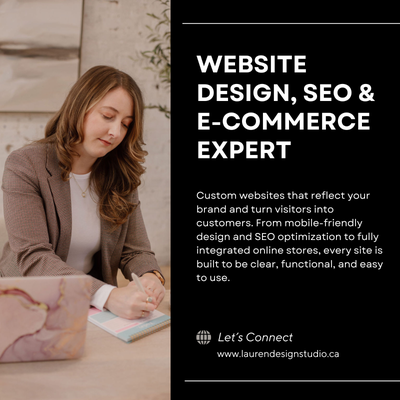 Hello, I'm Lauren, your Website Design & E-Commerce expert for Wix, Shopify, WordPress, and Squaresp...