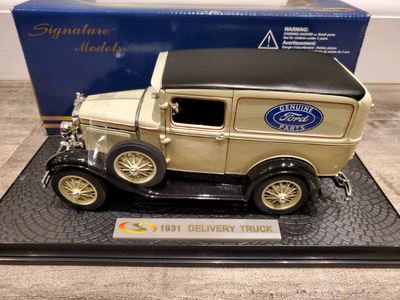 Item No. 18137 1:18 Diecast Signature Models 1931 Ford Parts Panel Delivery Truck Beige 2 Paint on D...