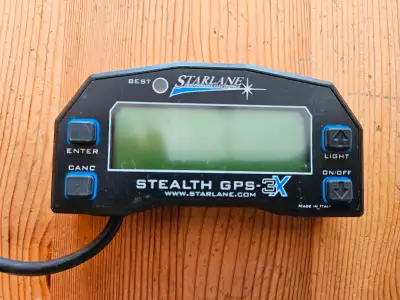 Starlane Stealth GPS-3X Laptimer, complete with connection wiring. In perfect working condition. Eas...