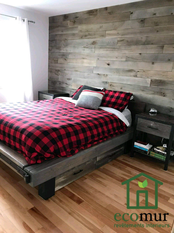 Éco Mur bois de grange avec installation !  dans Décoration intérieure et accessoires  à Laval/Rive Nord - Image 2