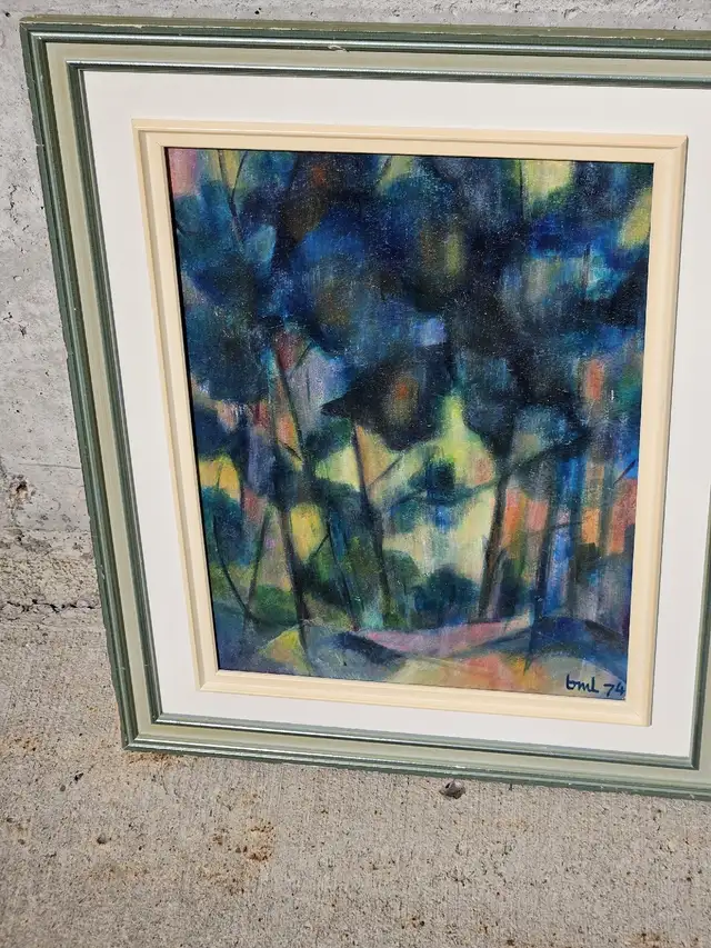 Peinture/tableau  fait par un religieux en 1974 in Arts & Collectibles in City of Montréal - Image 5