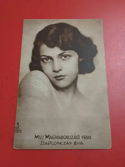 Lovely, rare Miss Hungary 1930 postcard, mint, View more