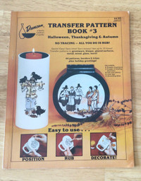Transfer Pattern Book Halloween Thanksgiving Autumn 