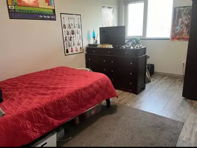 Sublet of bedroom with private bathroom available May 1st to end of August. Located at 1 Columbia St...