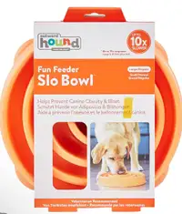Pet: NWT Outward Hound Fun Feeder Slo Bowl, Slow Feeder Dog Bowl