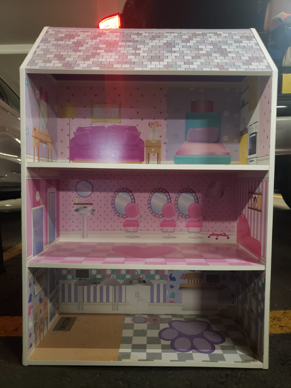 Wooden Dollhouse & Kitchen Play Set in Toys & Games in City of Toronto - Image 3