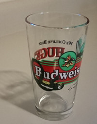 Vintage Libbey 1997 Budweiser Pint Beer Glass with Lizard