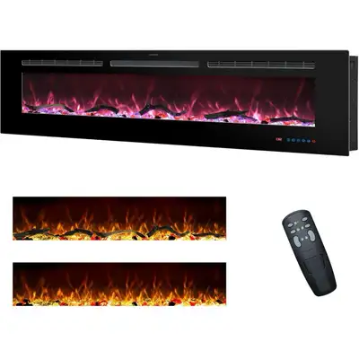 Rodalflame 60 Inches Electric Fireplace Inserts, View more