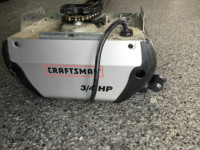 3/4 hp craftsman garage door opener- chain