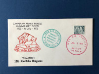 Manitoba Dragoons First Day Cover