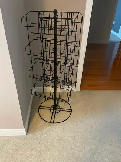 Metal spinning book rack, View more