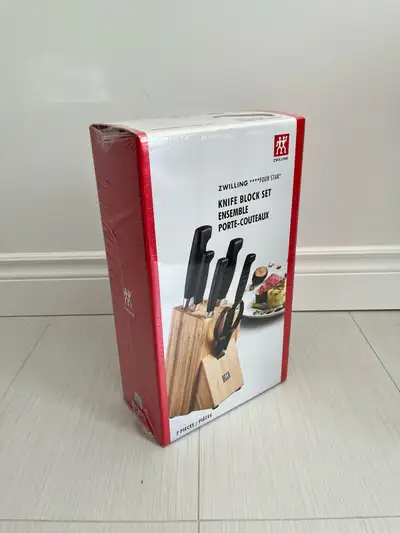New Zwilling Four Star Knife Block Set, View more