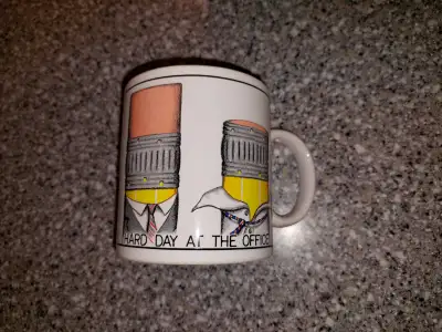 Long Overdue -Hard Day At The Office- large novelty coffee mug, View more