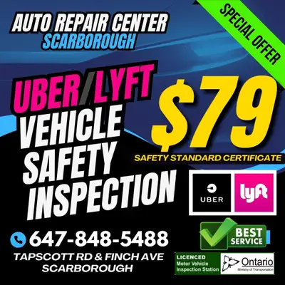 Uber Vehicle Safety Inspection $79 Safety Certificate Lyft $79, View more