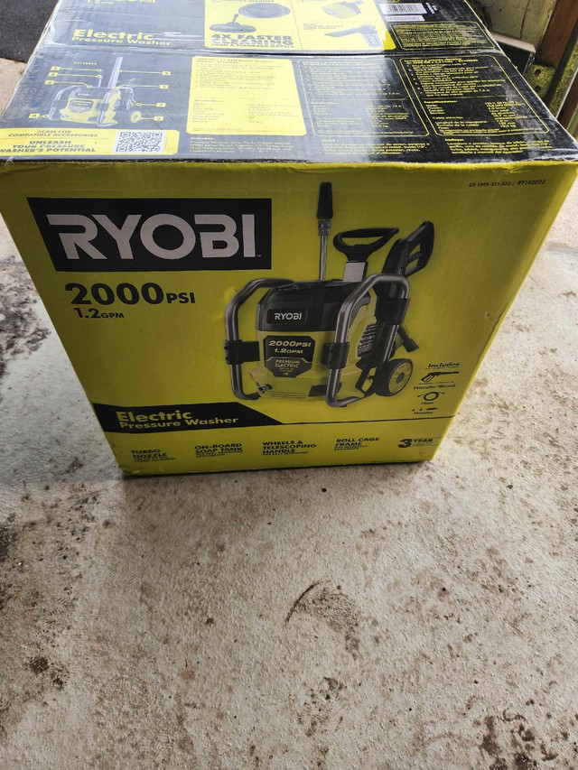 Ryobi 2000 pressure washer new in box dans Outils électriques  à Laval/Rive Nord