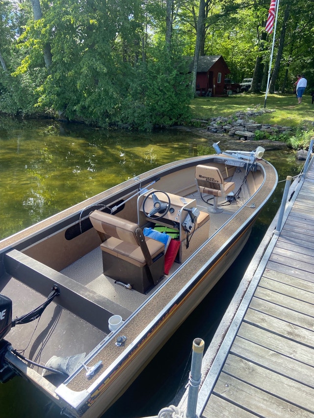 Boat, motor and trailer Powerboats & Motorboats Kingston Kijiji