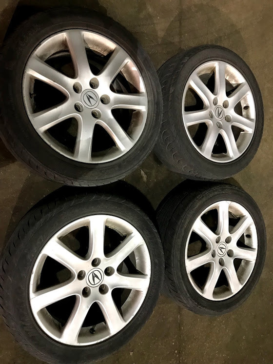 Acura TSX Rims + P215/50/17 tires in Other Parts & Accessories in Markham / York Region