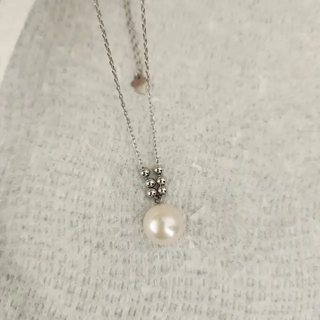 10.5mm AAA Freshwater Pearl Silver Necklace in Jewellery & Watches in Longueuil / South Shore - Image 4