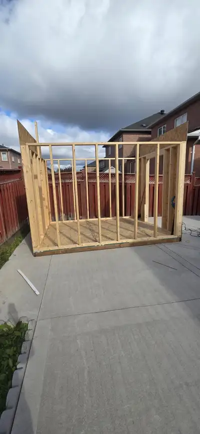 I am offering my professional services to build this high-quality, custom backyard storage shed, per...