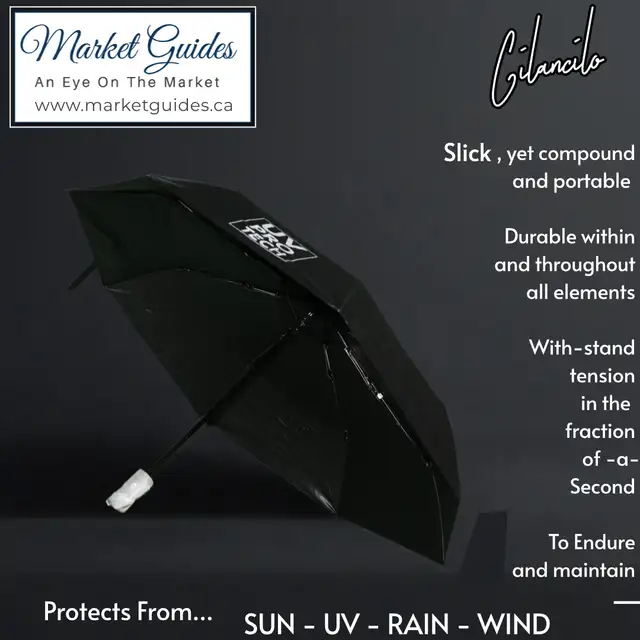 Sun Block Umbrella - 37" - Cilancilo ~ For Sun, Rain, WinD in Golf in Edmonton - Image 6