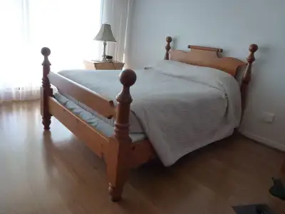 solid wood Cannonball bedframe, View more