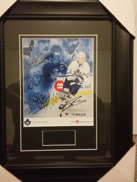 Toronto Maple Leafs “Great Leaf Captains” Framed Signed Print