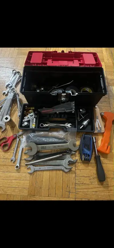 Toolbox with Assorted Hand Tools, View more
