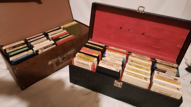 8 Track Cassettes with Cases , 44 tapes in Other in Kingston