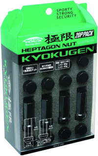 Project Kics Kyokugen Heptagon Long Closed End Lug Nuts - 12x1.5