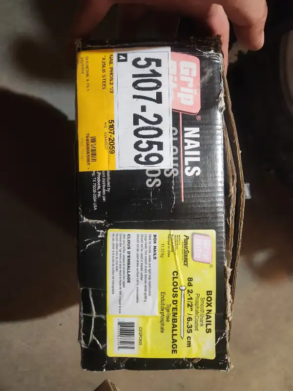 Nails (50 LBS) Phosphate Coated.2x 25LB Cases 2.5 inch in Hardware, Nails & Screws in Edmonton - Image 4
