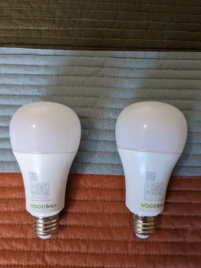 2 Vocolinc 850 Lumen Multi-Colour Dimmable Smart Bulbs