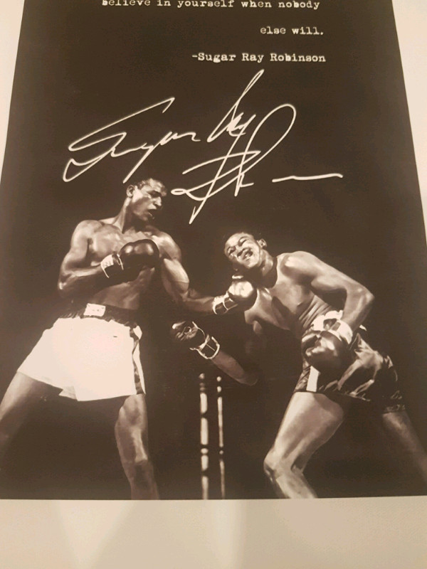 SUGAR RAY ROBINSON 11X14 INCH MOTIVATIONAL BOXING POSTER  in Arts & Collectibles in Mississauga / Peel Region - Image 2