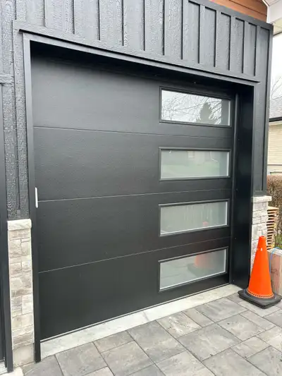 No hinges no track door panel only pick up in Brooklin Ontario, cash upon pick up. 8‘ x 8‘ tall Text...
