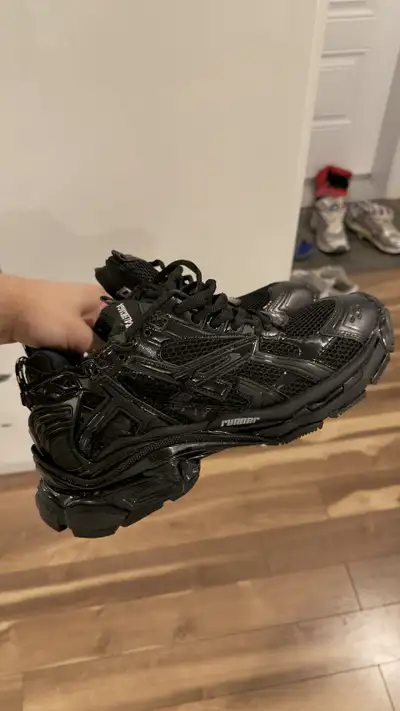 Balenciaga runners black size 9 , View more